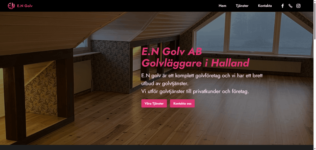 JallaHemsida.se referensprojekt webbplats för golvföretag E.N Golv AB